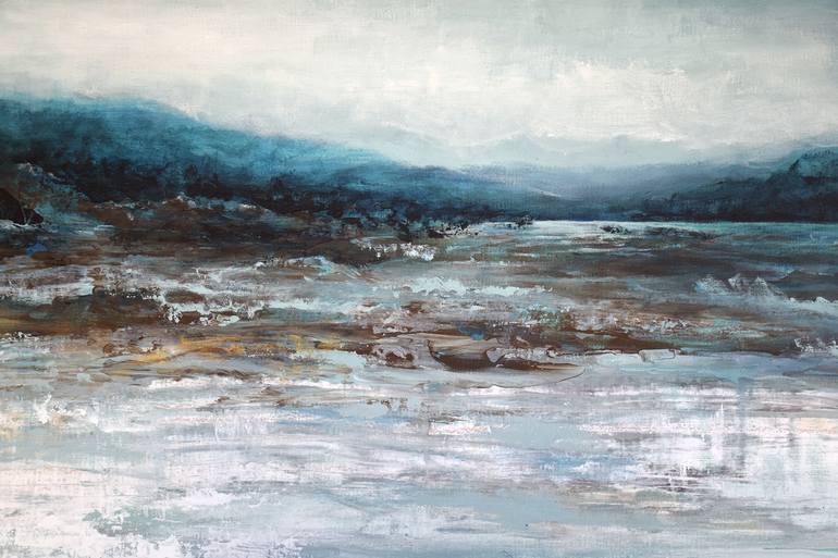 Original Impressionism Seascape Painting by Brigitte Ackland