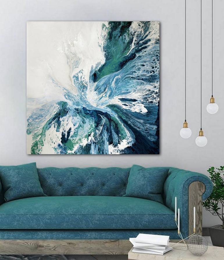 Original Abstract Seascape Painting by Brigitte Ackland