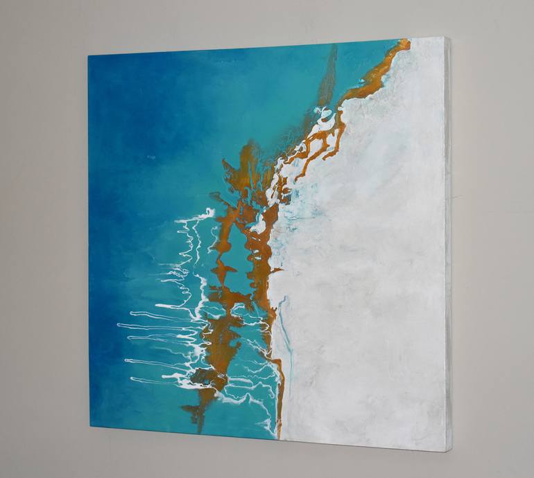 Original Abstract Seascape Painting by Brigitte Ackland