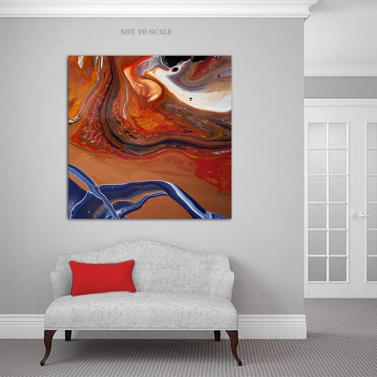 Original Abstract Expressionism Abstract Painting by Brigitte Ackland
