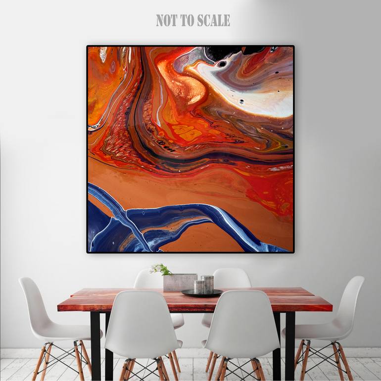 Original Abstract Expressionism Abstract Painting by Brigitte Ackland