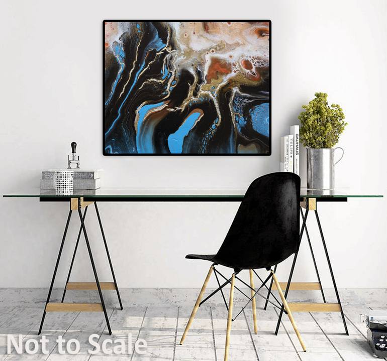 Original Abstract Expressionism Abstract Painting by Brigitte Ackland