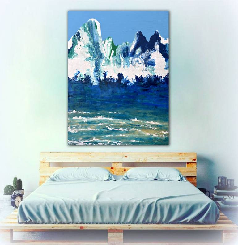 Original Impressionism Seascape Painting by Brigitte Ackland