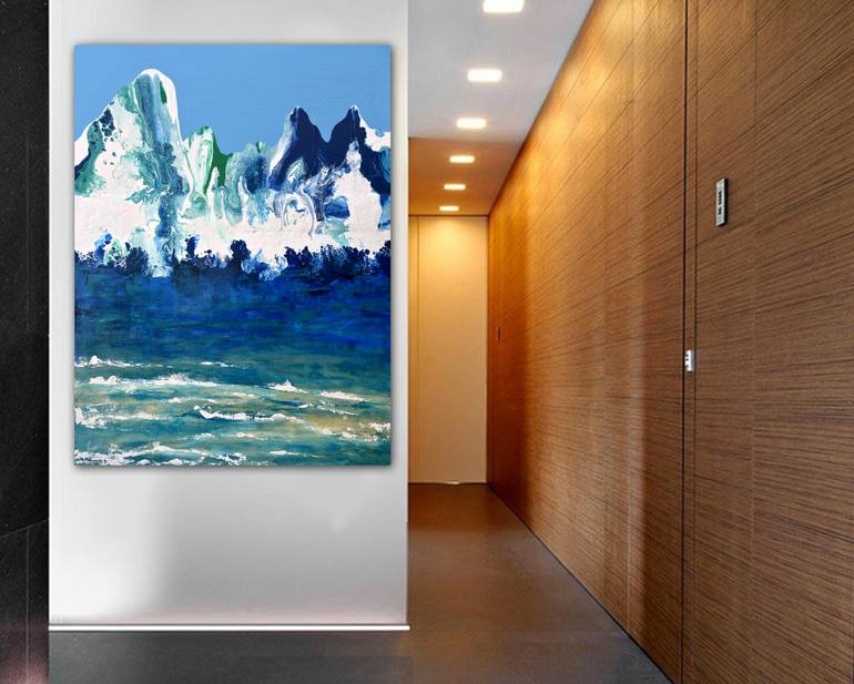 Original Impressionism Seascape Painting by Brigitte Ackland