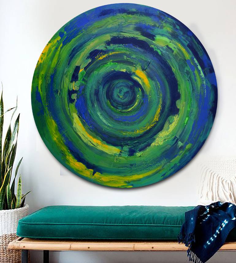 Original Conceptual Abstract Painting by Brigitte Ackland