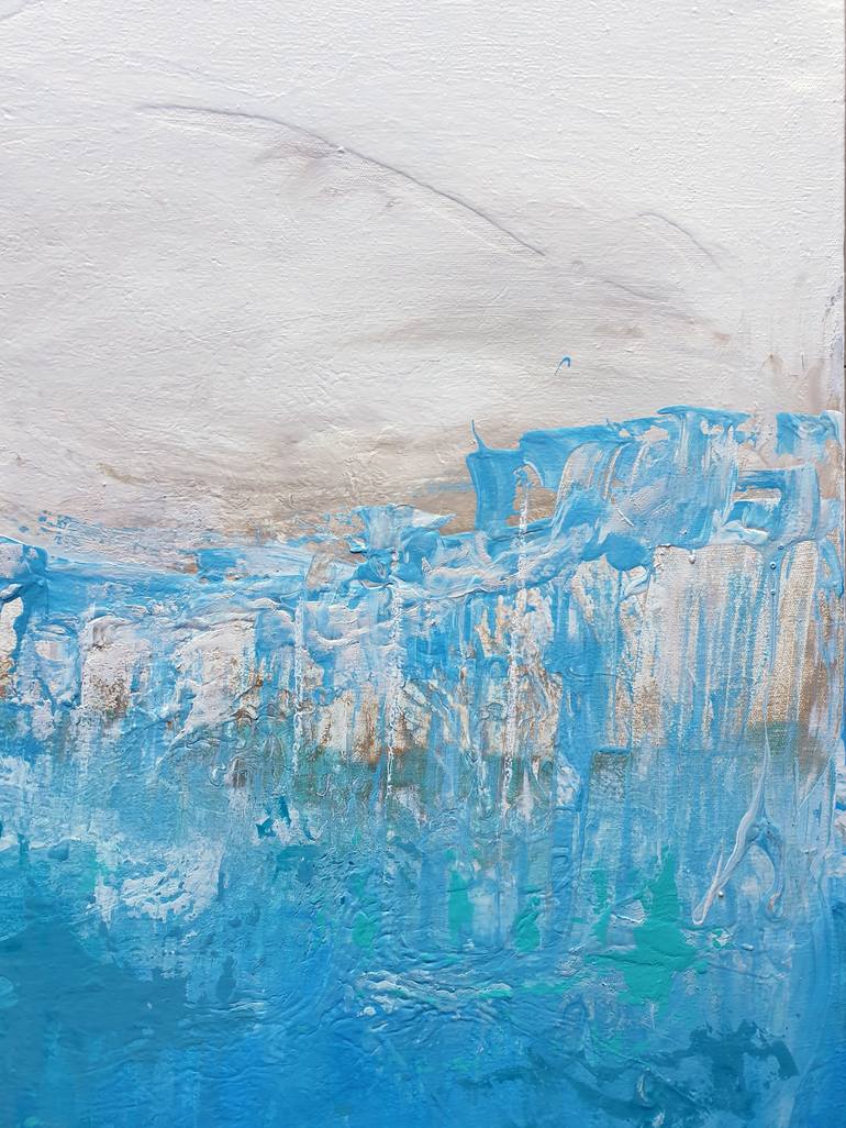 Original Abstract Seascape Painting by Brigitte Ackland