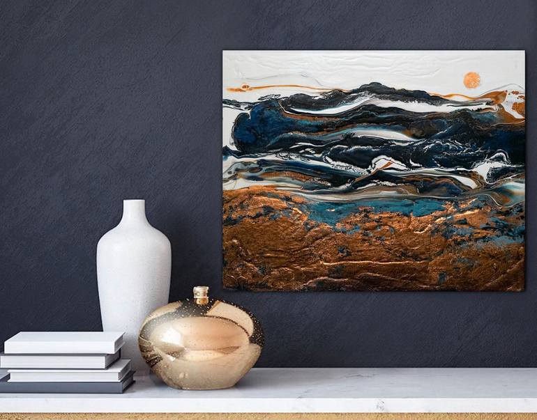 Original Abstract Landscape Painting by Brigitte Ackland