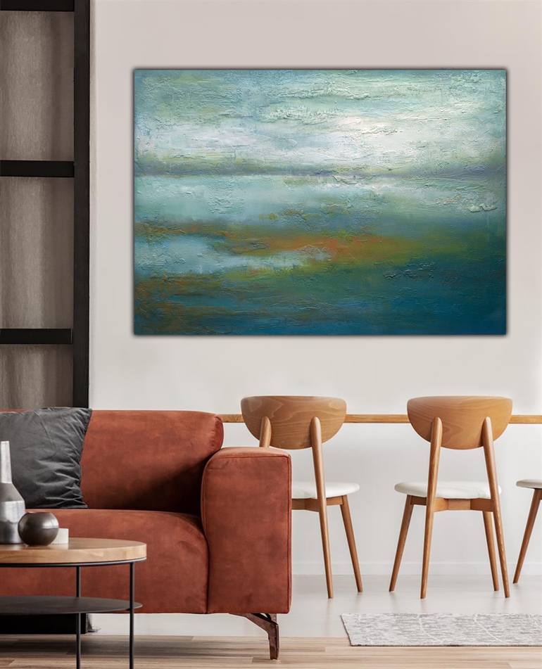 Original Abstract Seascape Painting by Brigitte Ackland