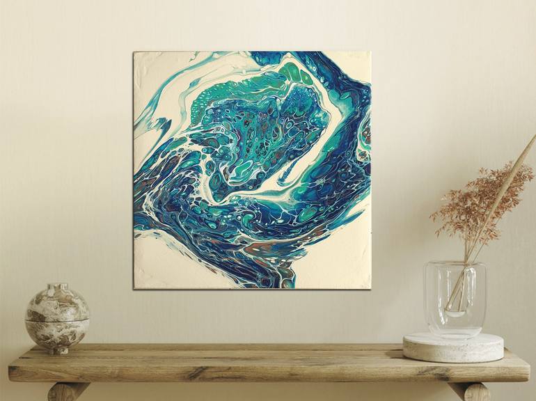 Original Abstract Seascape Painting by Brigitte Ackland