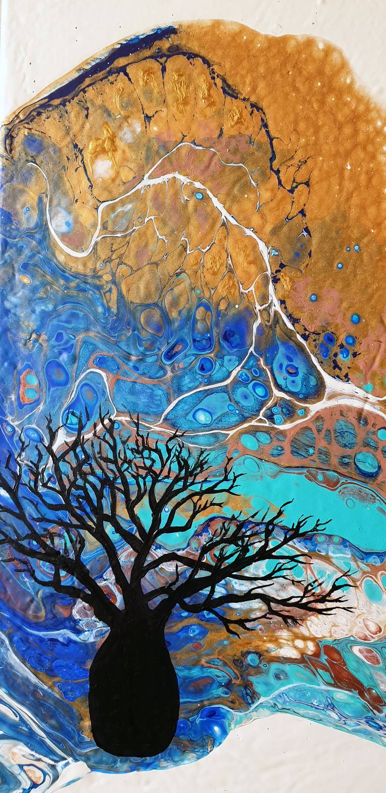 Original Abstract Expressionism Landscape Painting by Brigitte Ackland