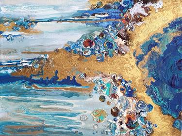 Original Seascape Collage by Brigitte Ackland