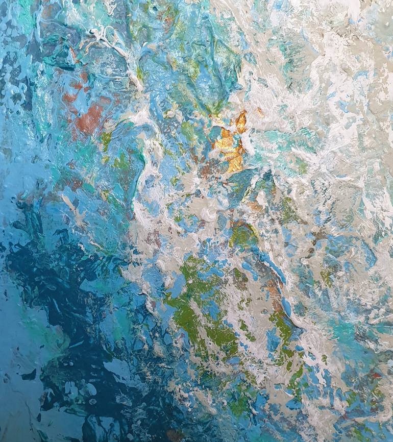 Original Abstract Seascape Painting by Brigitte Ackland