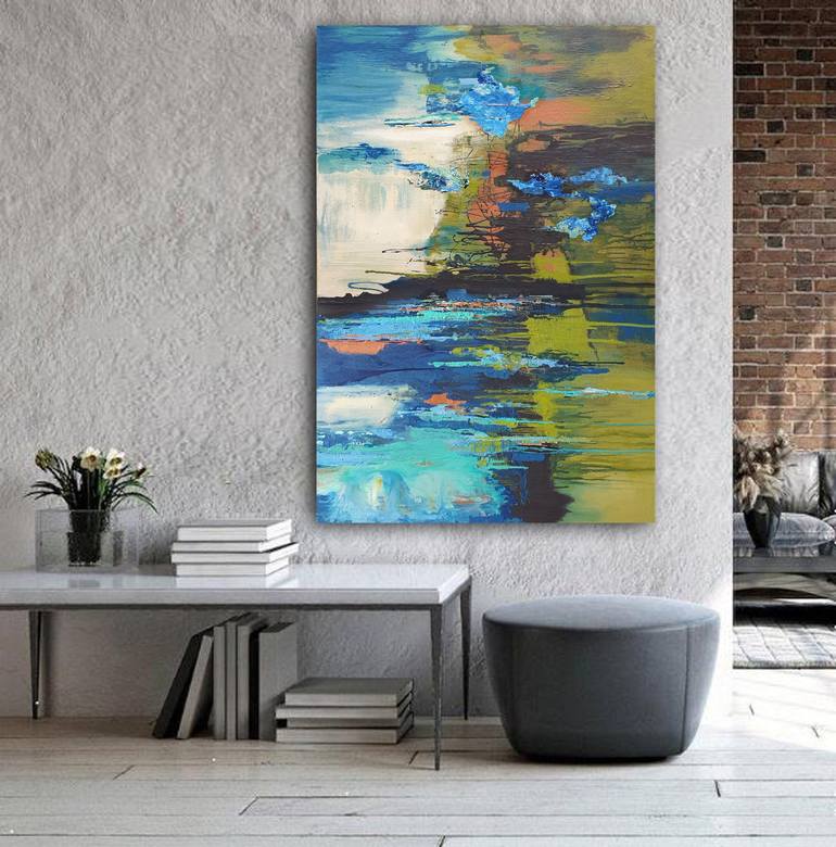 Original Abstract Expressionism Abstract Painting by Brigitte Ackland