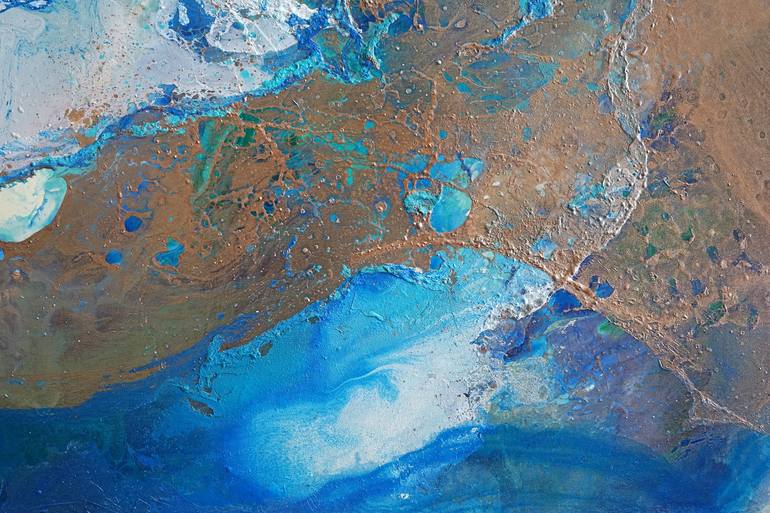 Original Abstract Seascape Painting by Brigitte Ackland