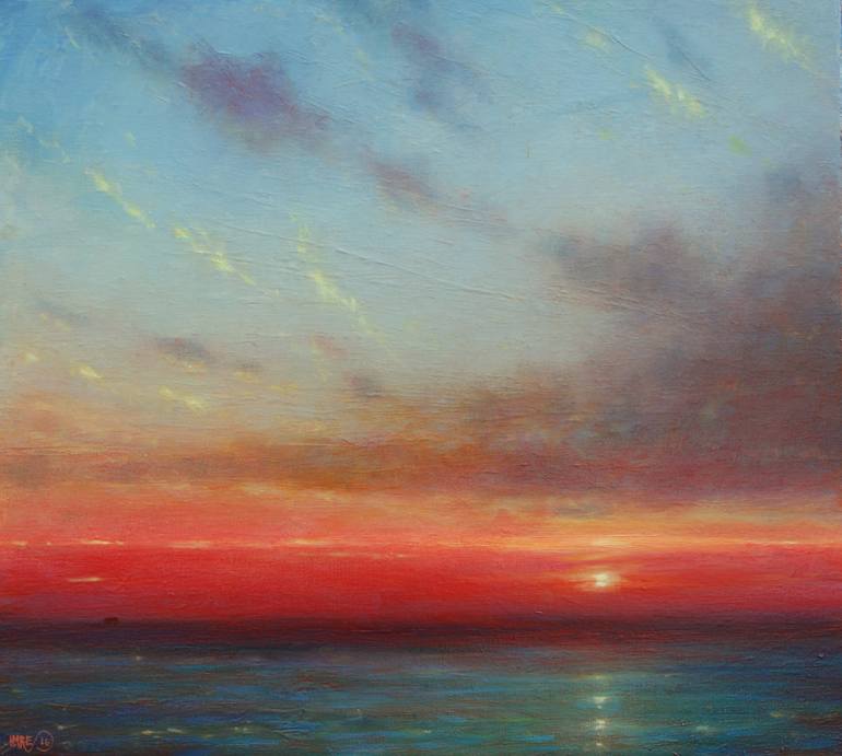 Abaco Sunrise Painting by Derek Hare | Saatchi Art