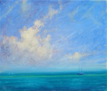 Original Impressionism Sailboat Paintings by Derek Hare