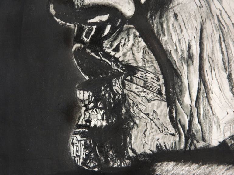 Original Abstract People Drawing by Shailendra Khadkikar