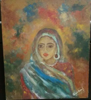 Original Abstract Painting by Binte Syed