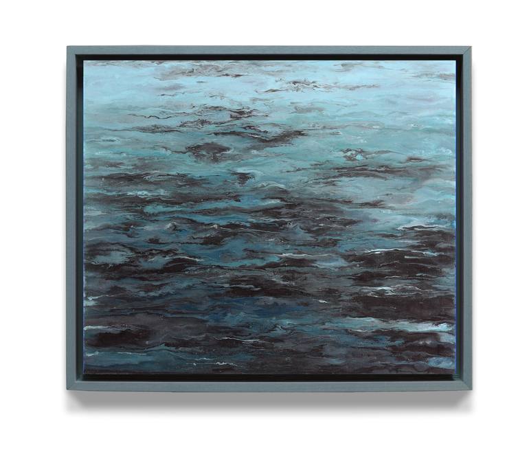 Original Abstract Seascape Painting by Cao Yan