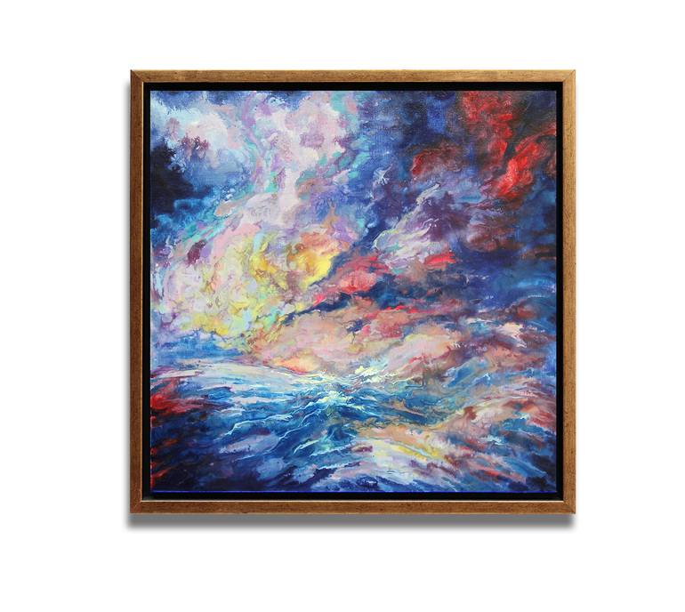 Original Abstract Seascape Painting by Cao Yan