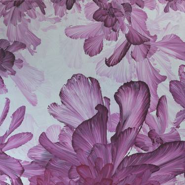 Print of Abstract Floral Paintings by Cao Yan