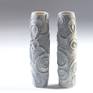 One-of-a-kind handcrafted contemporary ceramic decorative vase. Clay. Glaze.