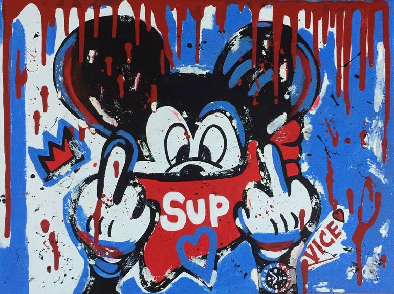 Pepsi Mouse Painting by Mike Vice | Saatchi Art