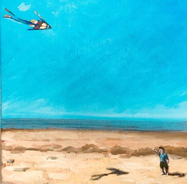Kite Flying on Brean Sands thumb