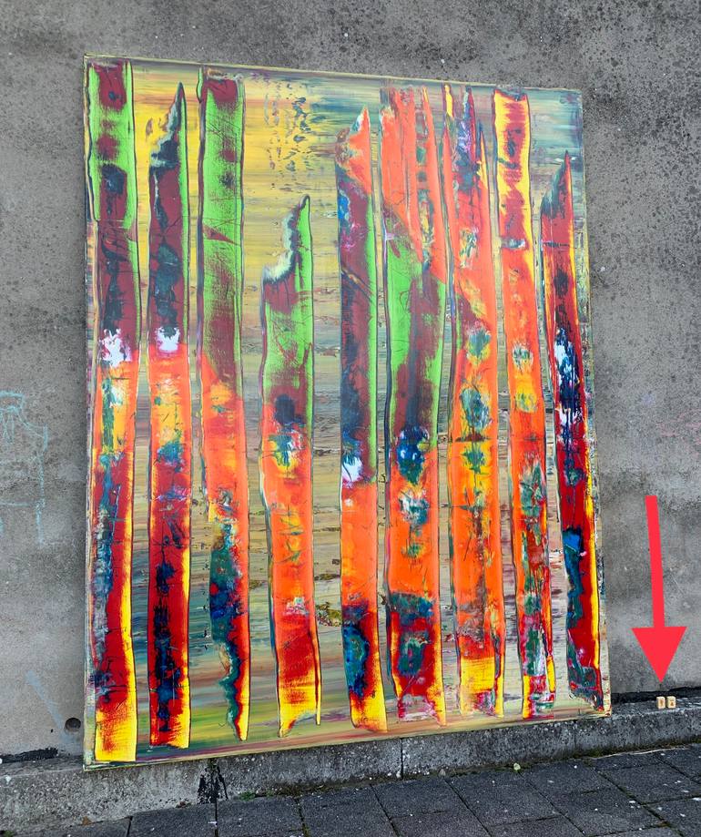 Original Abstract Expressionism Abstract Painting by Thomas Ernst