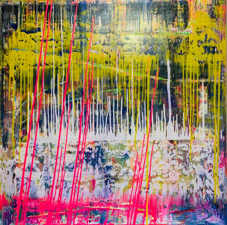 Original Abstract Expressionism Abstract Painting by Thomas Ernst