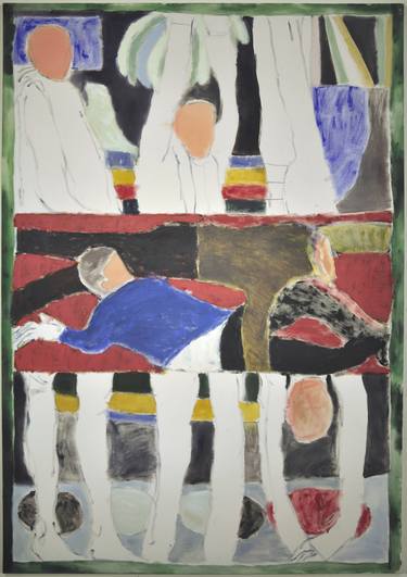 Original Figurative People Painting by Harry Clitheroe