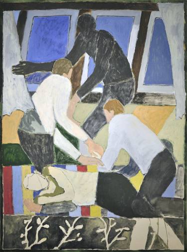 Original Figurative People Painting by Harry Clitheroe