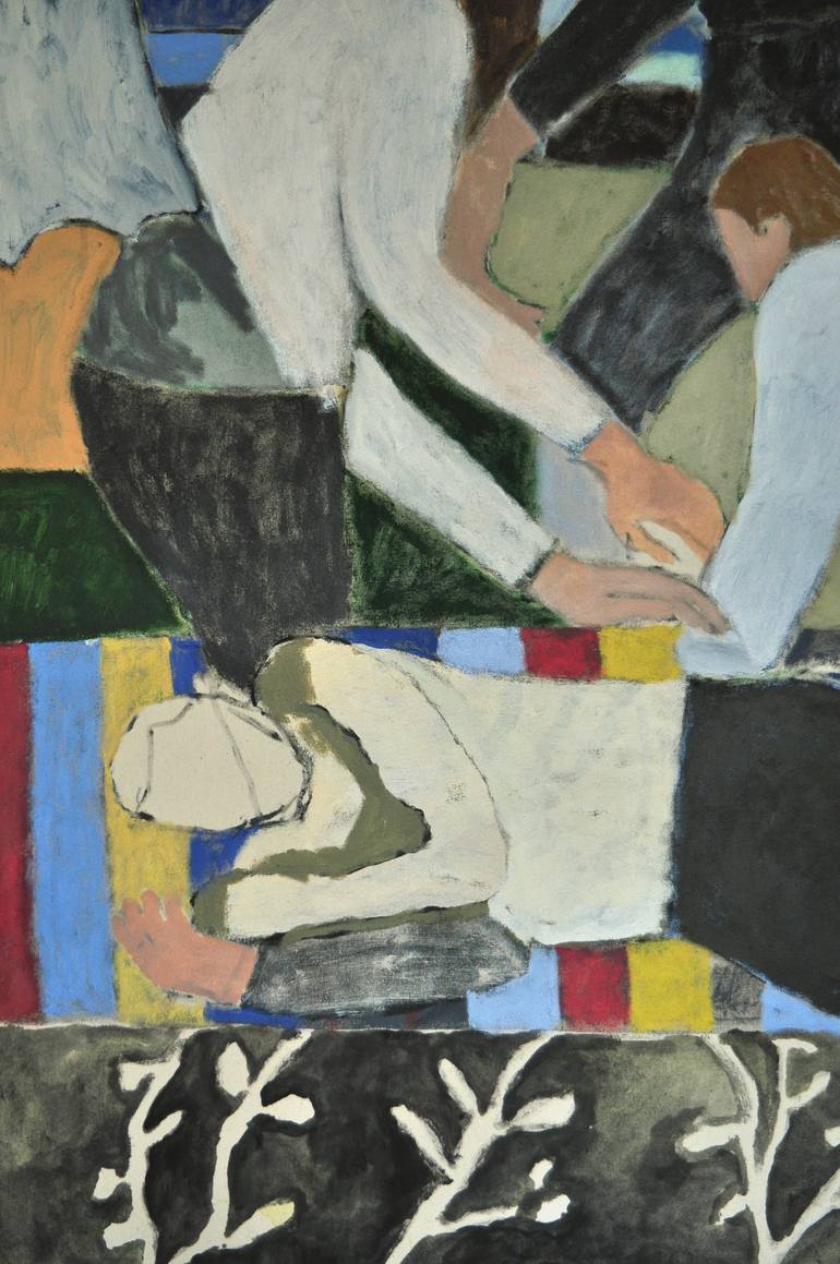 Original Figurative People Painting by Harry Clitheroe