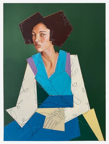 Saatchi Art Artist Micheal Lopez; Paintings, “Seated Woman II” #art