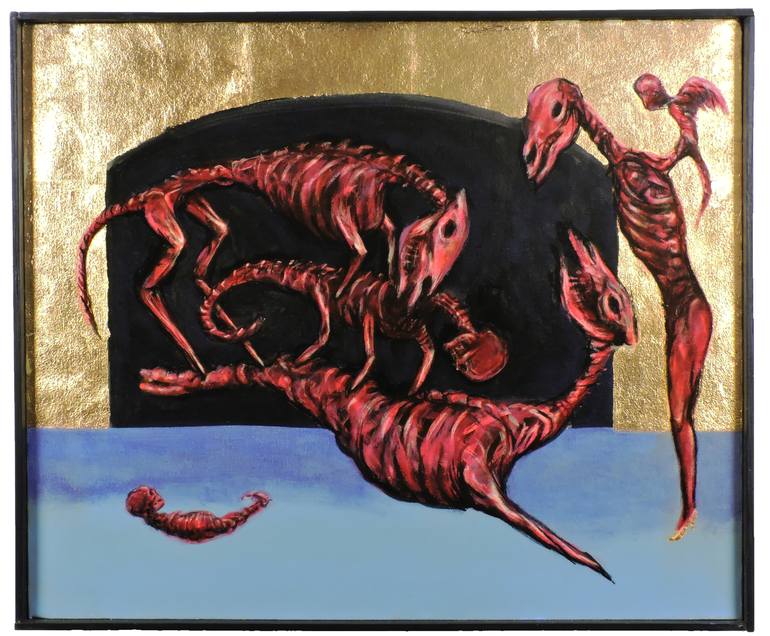 Original Mortality Painting by Peter Cunis