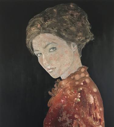 Original Portrait Painting by Margo van Erkelens