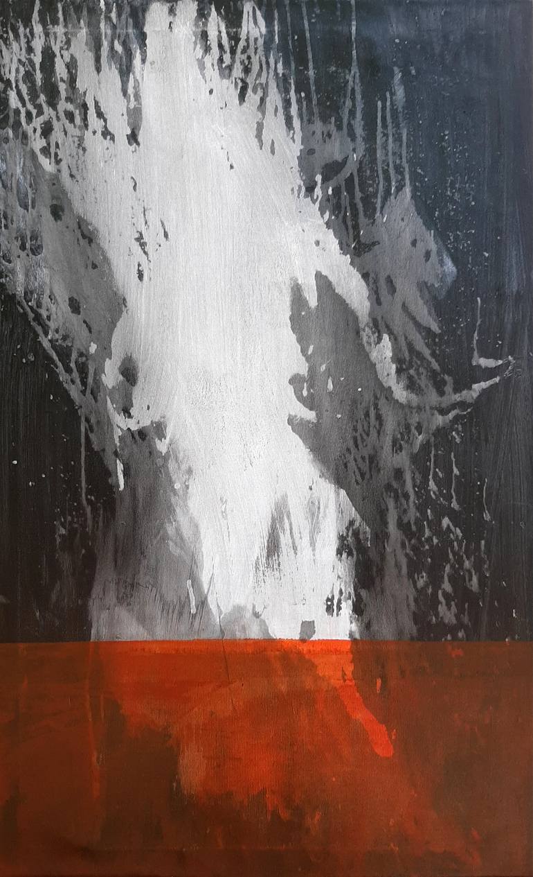 Water marks on black 3 Painting by Lera Osina Saatchi Art