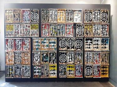Original Abstract Expressionism Abstract Installation by Hector-And Hector
