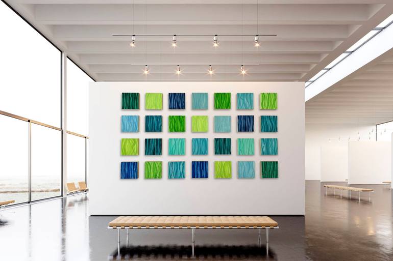 Original Modernism Abstract Installation by Paula Gibbs