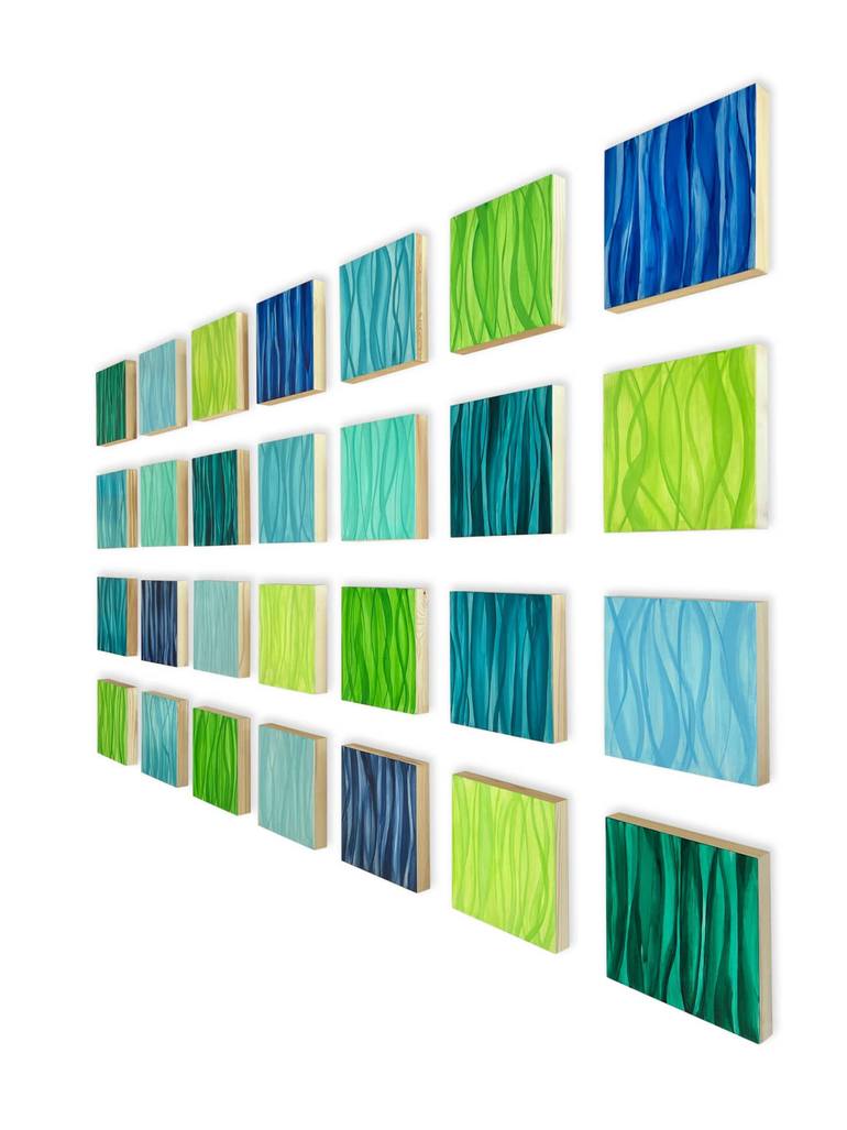 Original Modernism Abstract Installation by Paula Gibbs