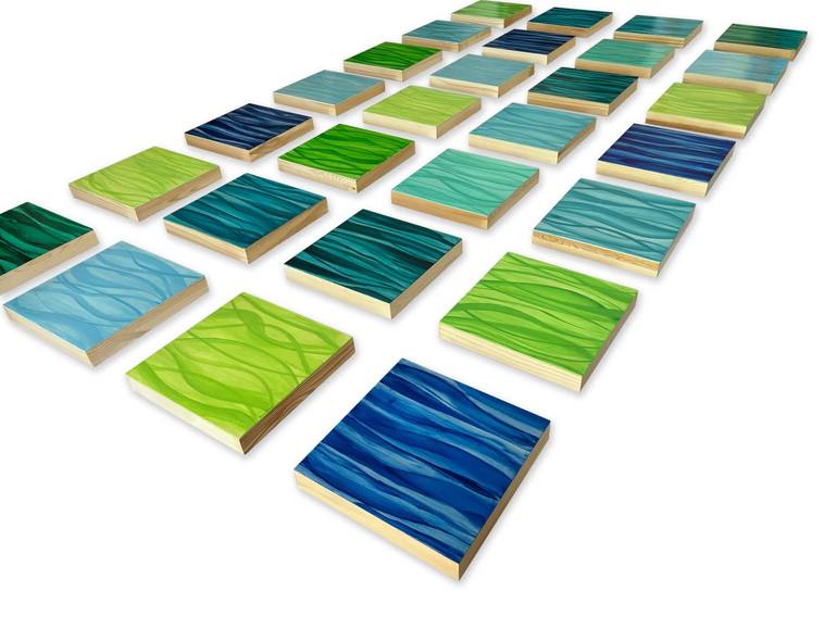 Original Modernism Abstract Installation by Paula Gibbs