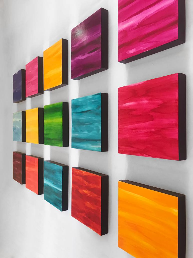 Original Minimalism Abstract Installation by Paula Gibbs