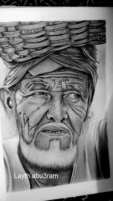 Original Portraiture Portrait Drawings by layth abuarram