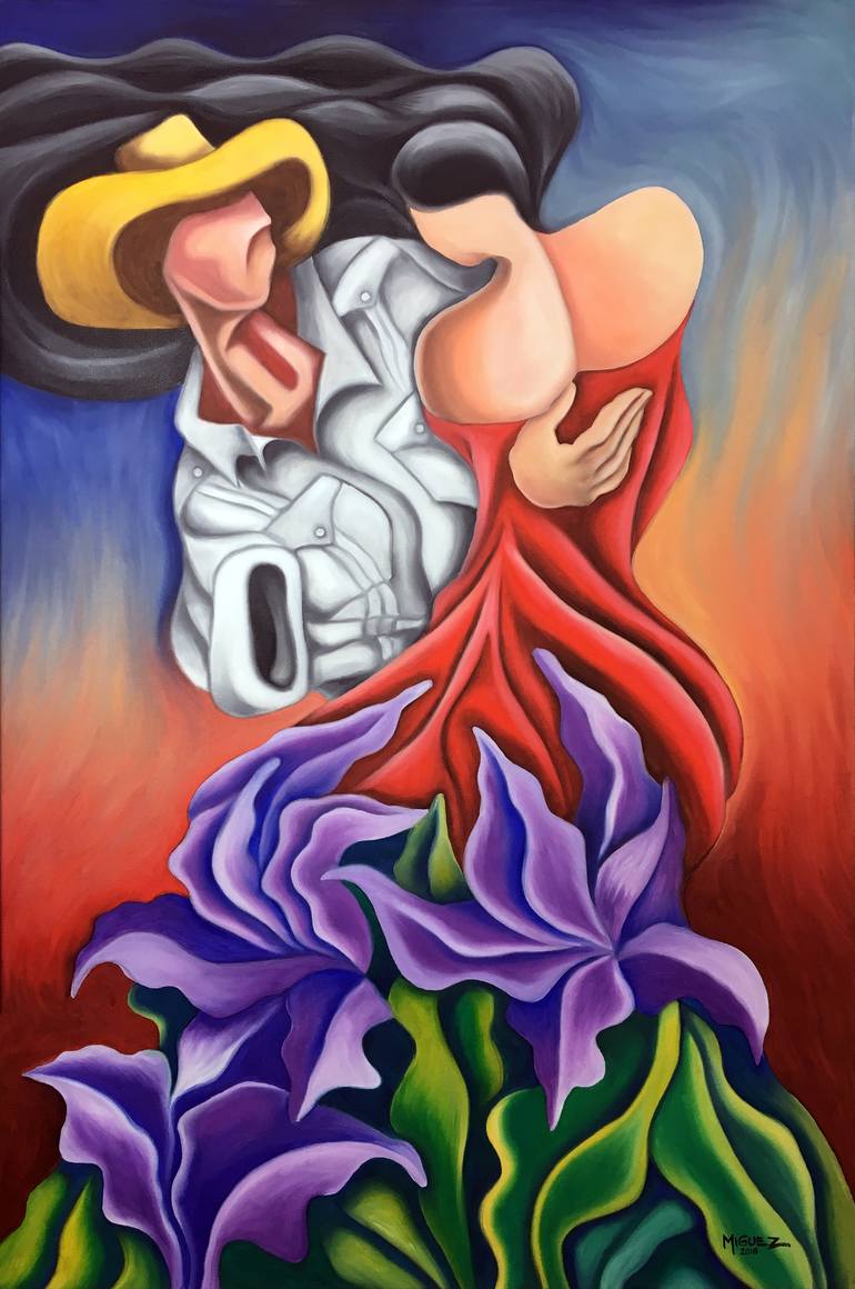 Original Love Painting by Dixie Miguez