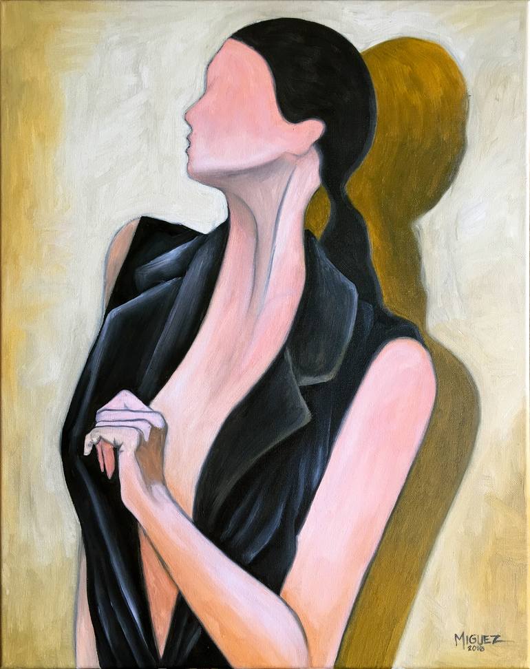 Original Women Painting by Dixie Miguez