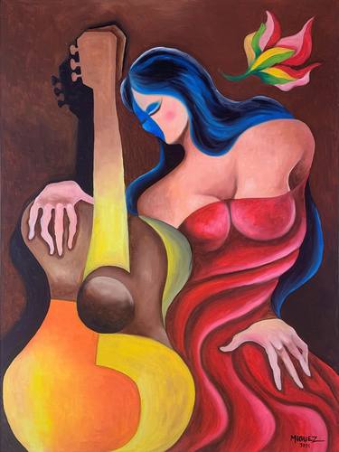 Original Music Painting by Dixie Miguez