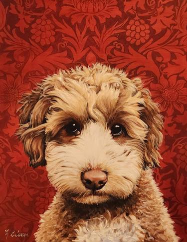 Original Portraiture Animal Painting by MarieElaine Cusson