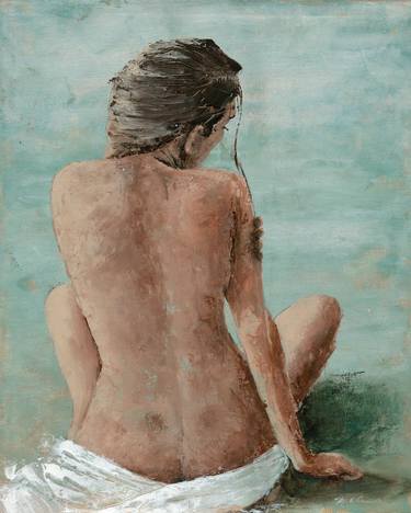 Print of Portraiture Nude Paintings by MarieElaine Cusson