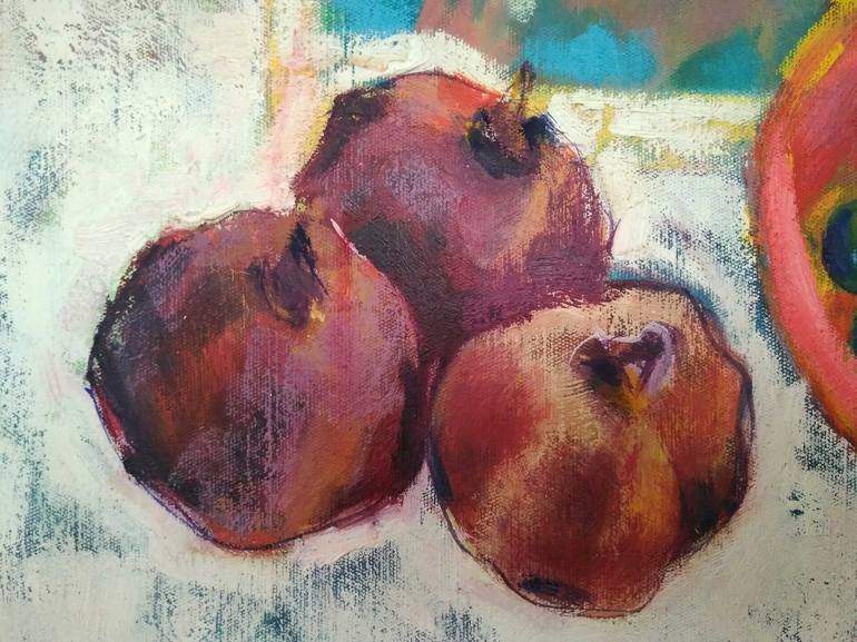 Original Expressionism Still Life Painting by Vlasta Beketic Dugonjic