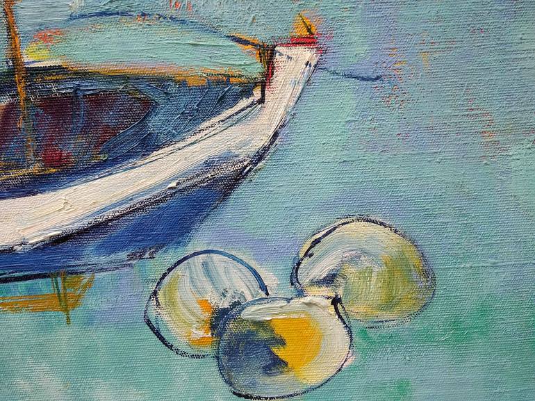 Original Sailboat Painting by Vlasta Beketic Dugonjic